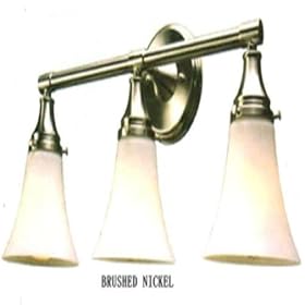 Torino Brushed Nickel 3 Light Vanity Fixture