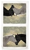 Hearts Desire Adeline Halverson Horses Western Kitchen Towel
