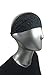Bondi Band Headbands for Women, 4 Inch Tapered Running Headbands That Stay In Place, Absorbent, Moisture Wicking, Colorful Static Print, Black /Gray