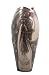 Art Nouveau Geometric Rose and Lady Vase, Bronze Powder... Art Nouveau Geometric Rose and Lady Vase, Bronze Powder...