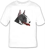 T-shirt with bull, pit, dog, terrier, canine