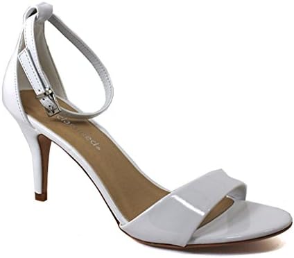 FORTUNE DYNAMIC Women's Printer White Patent Synthetic Dress 8 B(M) US