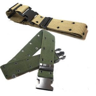 サバイバルゲームの必需品 2本セット ピストル デューティー タクティカル ベルト サバゲー グリーン & カーキ GB066