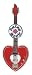Daisy Rock Heartbreaker Lapel Pin,Red Hot Red,