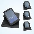 Evecase Archos G9 101 Noir PU cuir Multi-Angle de rotation de cas couverture Folio avec support int�gr� pour Archos 101 G9 Android Tablette PC
