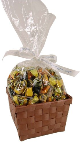 1 LB Luxury Candy: Chocolate filled assorted hard candy In Bag & Basket Bonbons... by Bonbons Barnier