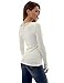 PattyBoutik Women's Scoop Neck Crochet Lace Inset Ribbed Blouse