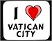 I Love Vatican City Decorated Mouse Pad