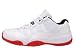 Mens Nike Air Jordan 11 Retro Low Basketball Shoes White / Black / Varsity Red 528895-101