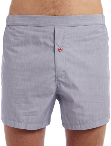 Pengallan Men's Pengallan Slim-Fit Boxers 30 Blue/White Microstripe