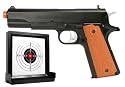 SoftAir Tanfoglio 1911 "Witness" Spring Powered Airsoft Pistol with Gel-Trap Target (Black)
