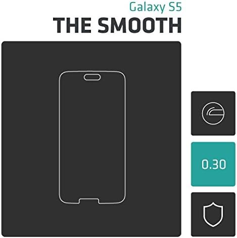 Samsung Galaxy S5 The Smooth 0.30 mm 2.5D Curved Edge Glass Screen Protector - HD Clear Ultimate Glass Screen Protector- Benks Technology USA Shatter Proof, Shock Proof, Scratch Proof Glass Screen Protector - Complete HD Clarity and Touchscreen Sensitivity