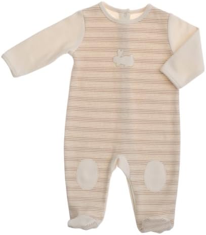 NaturaPura Organic Cotton BabyGrow, Bunny & Stripes, size 0/1 mo