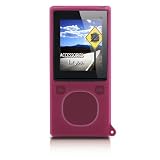 yooZoo Silicone Skin Case Pack for Microsoft Zune 4 & 8 Flash Players with Armband, Screen Protector, Lanyard, and Belt Clip - Sunset Pink