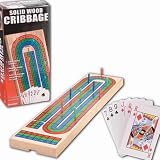 Wood Cribbage With Cards (EA)