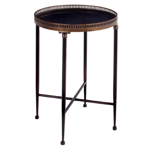 IMAX Round Black Accent Table IMAX Round Black Accent Table