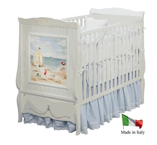 seashore cottage crib - by art for kids