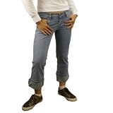 Womens 100% authentic Fox Riders Co. capri light washed blue jeans