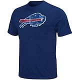 NFL Men's Buffalo Bills Vintage Logo III Short Sleeve Basic Tee (Stadium Blue Heather, X-Large)
