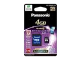 Panasonic 4GB microSDHC�������[�J�[�h CLASS10 RP-SM04GEJ1K