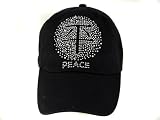 Chinese Peace rhinestone cap - custom hats made with rhinestones