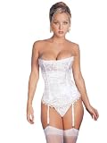 Shirley of Hollywood Women's Stunning Floral Tapestry Strapless Corset,Candlelight,32