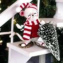 2006 Annalee 6" Mouse Fetching Christmas Tree Figurine #772406