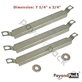 PayandPack 7 1/4' x 3/4' MBP 05593 Gas Grill Burner Stainless Steel Cross-Over Carry Over Tube for Charbroil, Centro, K Mart, Sears Kenmore, Master Chef, and Other Grills.