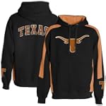 Texas Longhorns Black Spiral Hoody Sweatshirt