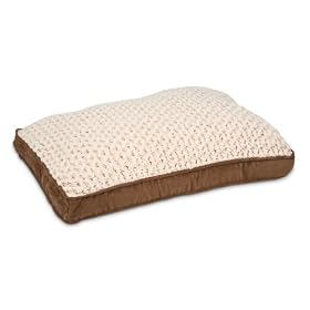 Petmate Deluxe Swirl Plush Pet Bed, Suede, 27 By 36 Inches