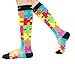 CompressionZ 20-30 mmHg Compression Socks Men & Women - Knee High Support Stockings (Jigsaw, X-Large)
