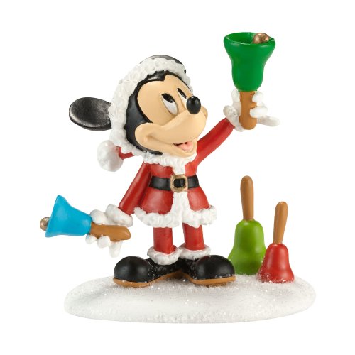 Department 56 Disney Village Ringing in The Holidays Figurine, 2.375-Inch Department 56 Disney Village Ringing in The Holidays Figurine, 2.375-Inch