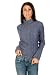 Women's Ribbed Turtleneck Sweater with Bell Sleeves