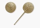 14 Karat Yellow Gold Sandblast 3mm Ball Style Earrings