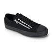 MENS Casual Shoes Chuck Taylor Style Rocker Emo Canvas 2 Zipper Low Top Sneaker