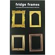Elegant Gold Color Refrigerator Magnet Frames Set 1 of Four Frames