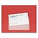 HOLD IT Poly Business Card Pocket, Top Load, 3 3/4 x 2 3/8, Clear, 10/Pack
