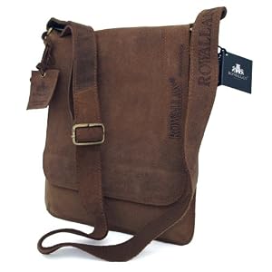 Rowallan Fine Handcrafted Leather Cross Body Messenger Bag Rustico Brown Unisex