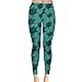 CowCow Womens Turquoise Pattern Turtles Leggings