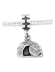 Sterling Silver Empty Tomb Dangle Bead Charm