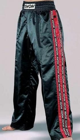 KWON Design-Satinhosen, schwarz
