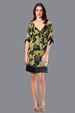 Iridescent Olive Floral Dresses by Hale Bob