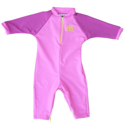 Fiji Sun Protective UPF 50+ Baby Swimsuit by Nozone in Bahama/Fuschia, 0-6 months
