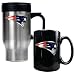 New England Patriots NFL Travel Mug & Ceramic Mug Set - Primary logo