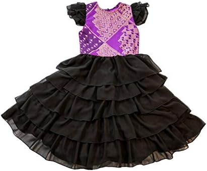 Girl's African Print Ankara Ruffle Dress