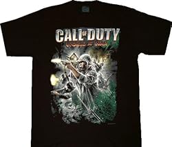 Call of Duty World at War Black T-shirt Tee