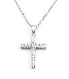 Crislu Cross Pendant (0.30 cttw)