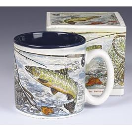 Brook Trout Fly Fishing Coffee Mug Cup for Fisherman And Mug Collections by Brook Trout