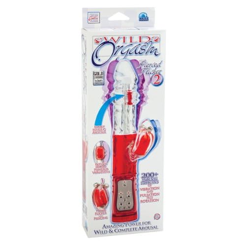 California Exotic Novelties Wild Orgasm Pierced Flicker 2, Red image