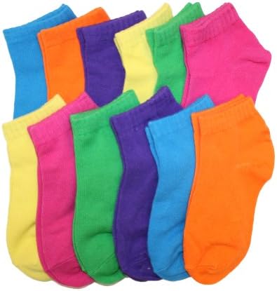 Angelina Dozen-Pack COTTON Low Cut Socks #2305_C_1-3
